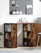 vidaXL Бюро Димян дъб Инженерна дървесина 90 x 50 x 75 см