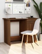 vidaXL Бюро кафяв дъб 100x50x76 см инженерно дърво