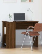vidaXL Бюро кафяв дъб 100x55x75 см инженерно дърво