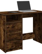 vidaXL Бюро опушен дъб 102x50x75 см инженерно дърво