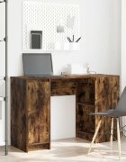 vidaXL Бюро опушен дъб 120x42x76 см инженерно дърво