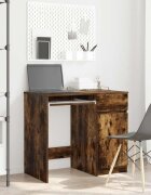 vidaXL Бюро опушен дъб 86x49x76 см инженерно дърво