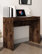 vidaXL Бюро опушен дъб 90x40x72 см инженерно дърво