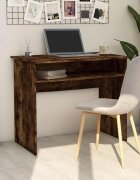 vidaXL Бюро опушен дъб 90x50x74 см инженерно дърво