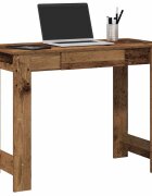 vidaXL Бюро от старо дърво 100x45x75 cm Инженерна дървесина