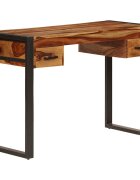 vidaXL Бюро с 2 чекмеджета 110x50x77 см акация масив
