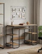 vidaXL Бюро с място за съхранение Дъб артизан 1135 x 52 x 755 см