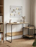 vidaXL Бюро с място за съхранение Дъб артизан 1315 x 50 x 755 см
