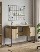 vidaXL Бюро с място за съхранение Дъб сонома 120 x 505 x 755 см