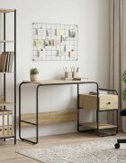 vidaXL Бюро с място за съхранение Дъб сонома 131.5 x 50 x 75.5 см