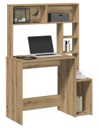 vidaXL Бюро с рафтове дъб артизан 100x45x140 см инженерно дърво