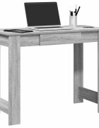 vidaXL Бюро сив сонома 100x45x75 см инженерно дърво