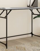 vidaXL Бюро сив сонома 100x45x76см инженерно дърво и боядисана стомана