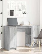 vidaXL Бюро сив сонома 120x42x76 см инженерно дърво