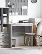 vidaXL Бюро Сив Сонома 80 x 50 x 76 см