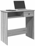vidaXL Бюро сив сонома 80x40x75 см инженерно дърво