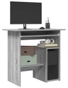vidaXL Бюро сив сонома 80x45x74 см инженерно дърво