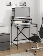 vidaXL Бюро сив сонома 80x50x90 см инженерно дърво и желязо