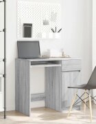 vidaXL Бюро сив сонома 86x49x76 см инженерно дърво
