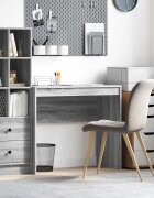 vidaXL Бюро Сив Сонома 90 x 40 x 76 см