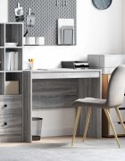 vidaXL Бюро Сив Сонома 90 x 50 x 76 см