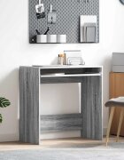vidaXL Бюро Сив Сонома Инженерна дървесина 77.5 x 43 x 79 см