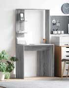 vidaXL Бюро Сив Сонома Инженерна дървесина 785 x 37 x 1545 см