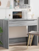 vidaXL Бюро Сиво Сонома 100 x 50 x 78 см Инженерен дървен материал