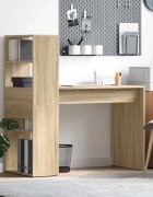 vidaXL Бюро Сонома дъб Инженерна дървесина 113 x 54 x 120 см