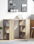 vidaXL Бюро Сонома дъб Инженерна дървесина 90 x 50 x 75 см