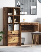 vidaXL Бюро Старо дърво 1155 x 40 x 127 см 2 бр.