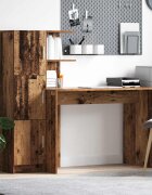 vidaXL Бюро Старо дърво 133.5 x 50 x 124 см 2 бр.