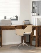 vidaXL Бюро Старо дърво 142 x 102 x 73 см Инженерна дървесина