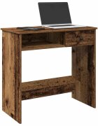 vidaXL Бюро старо дърво 80x40x75 см инженерно дърво