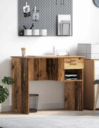 vidaXL Бюро Старо дърво 90 x 49 x 75 см Инженерна дървесина