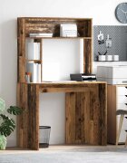 vidaXL Бюро Старо дърво 91 x 50 x 149 см Инженерна дървесина