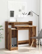 vidaXL Бюро Старо дърво 97 x 45 x 90 см Инженерна дървесина