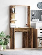 vidaXL Бюро Старо дърво Инженерна дървесина 785 x 37 x 1545 см