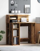 vidaXL Бюро Старо дърво Инженерна дървесина 90 x 48 x 1015 см