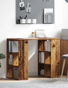vidaXL Бюро Старо дърво Инженерна дървесина 90 x 50 x 75 см