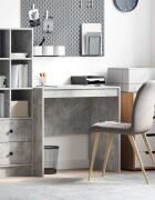 vidaXL Бюро Циментено сиво 80 x 50 x 76 см