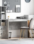 vidaXL Бюро Циментено сиво 90 x 50 x 76 см
