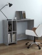 vidaXL Бюро за лаптоп бетонно сиво 1025x35x75 см инженерно дърво