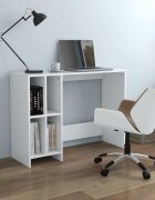 vidaXL Бюро за лаптоп бяло 1025x35x75 см инженерно дърво