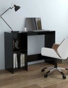 vidaXL Бюро за лаптоп черно 1025x35x75 см инженерно дърво