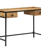 vidaXL Бюро за писане Кафяво 105 x 50 x 75 см