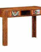 vidaXL Бюро за писане с чекмедже Кафяво 100 x 50 x 75 cm