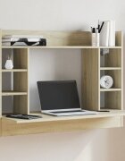 vidaXL Бюро за стенен монтаж дъб сонома 105x48x75см инженерно дърво