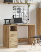 vidaXL Бюрото Artisan Oak 102x50x76 cm Инженерна дървесина