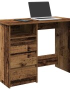 vidaXL Бюрото Old Wood 102x50x75 cm Инженерна дървесина